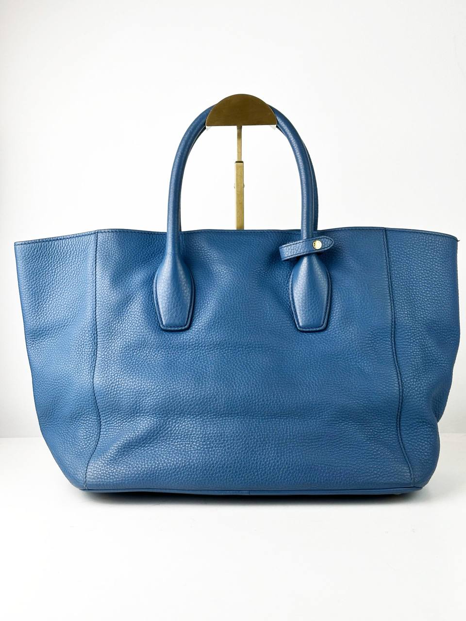 PRADA VITELLO DAINO BLUE TOTE BAG