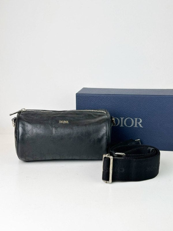 DIOR ROLLER OBLIQUE LEATHER CROSSBODY BAG
