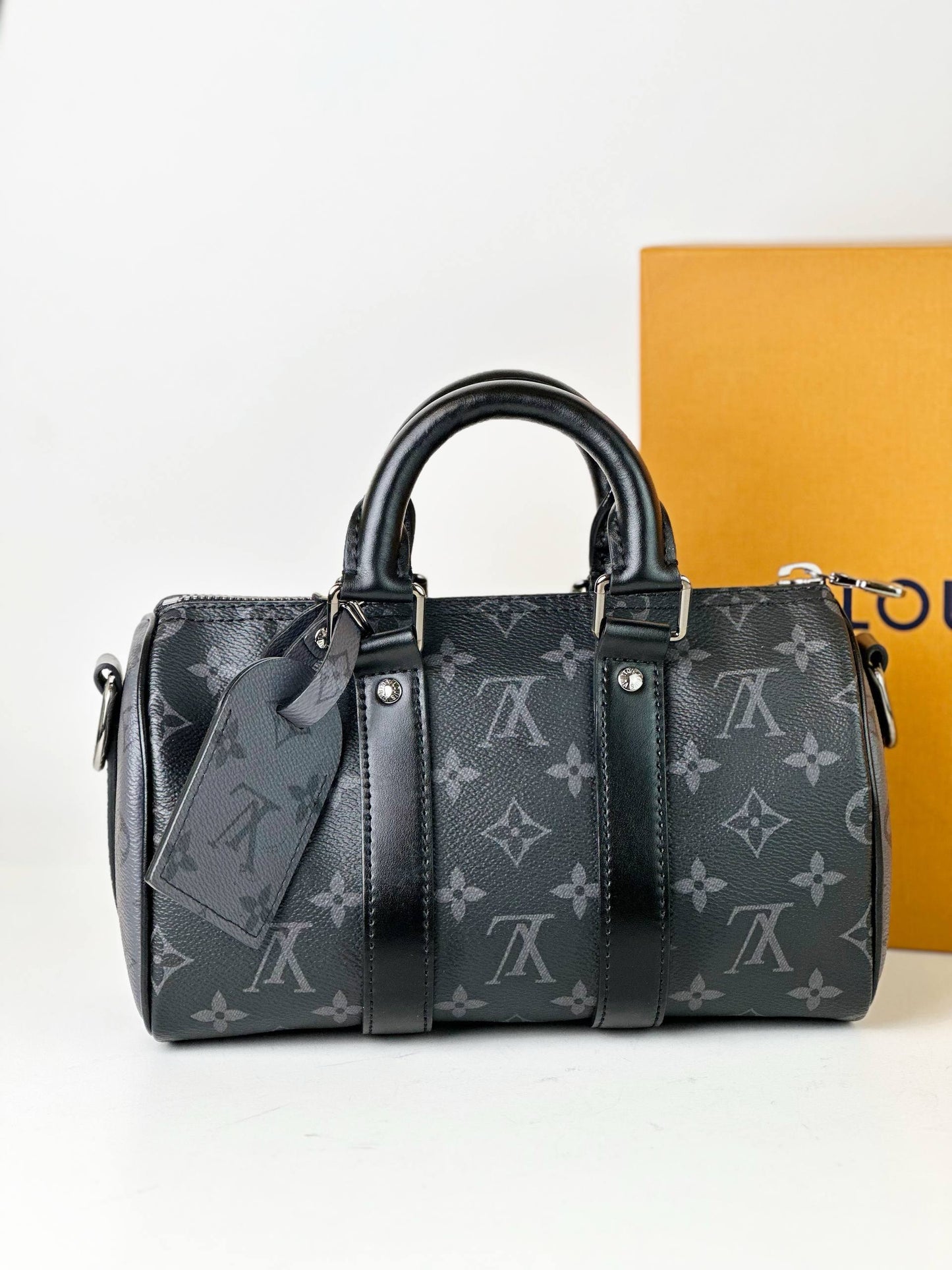 LOUIS VUITTON KEEPALL 25 BANDOULIERE MONOGRAM ECLIPSE CROSSBODY BAG