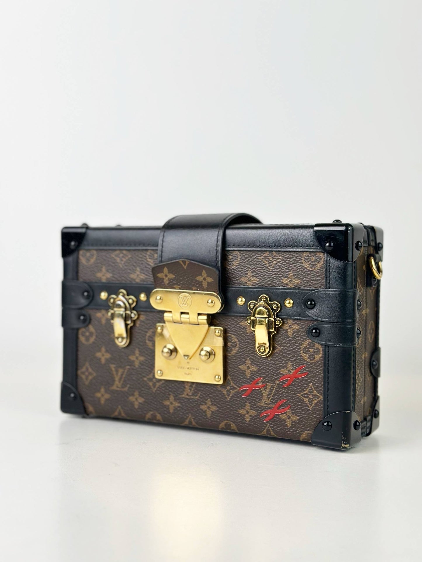 LOUIS VUITTON PETITE MALLE MONOGRAM CROSSBODY BAG
