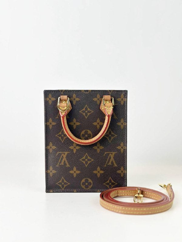 LOUIS VUITTON MONOGRAM PETIT SAC PLAT CROSSBODY BAG