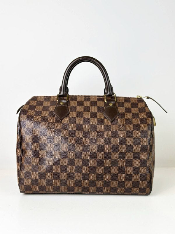 LOUIS VUITTON SPEEDY 30 DAMIER EBENE TOP HANDLE BAG