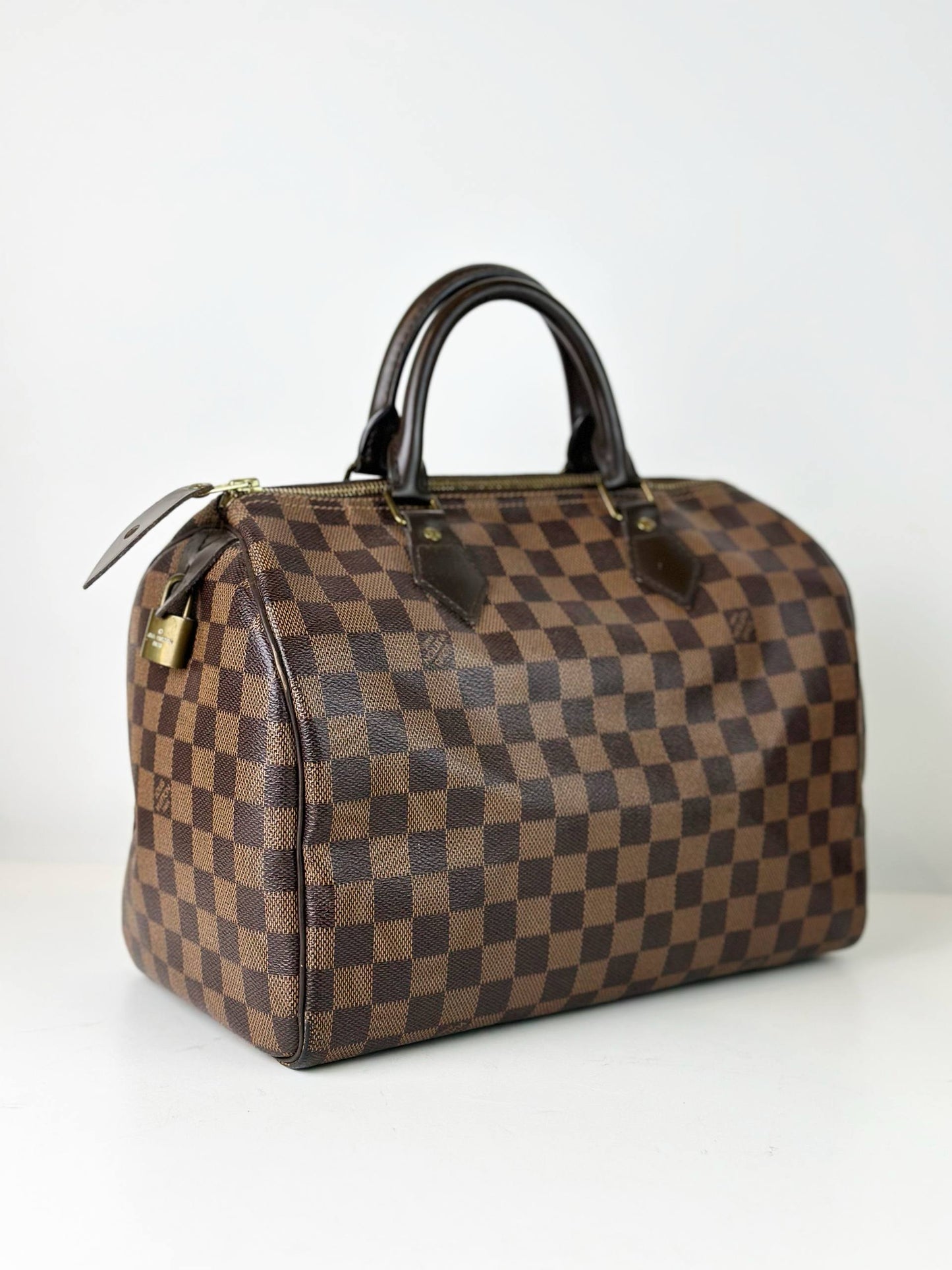 LOUIS VUITTON SPEEDY 30 DAMIER EBENE TOP HANDLE BAG