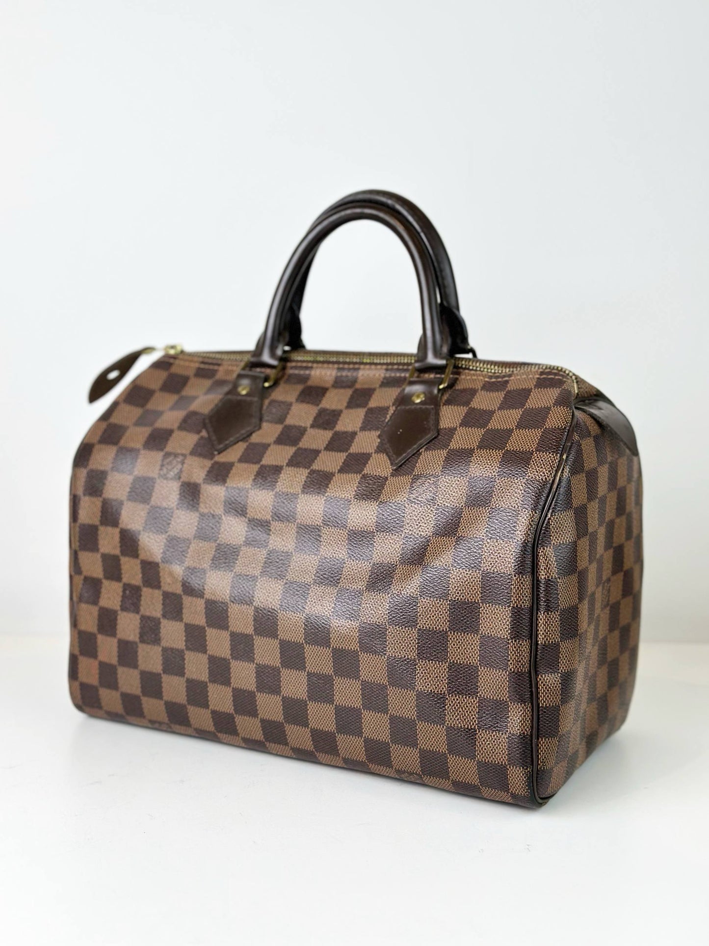 LOUIS VUITTON SPEEDY 30 DAMIER EBENE TOP HANDLE BAG