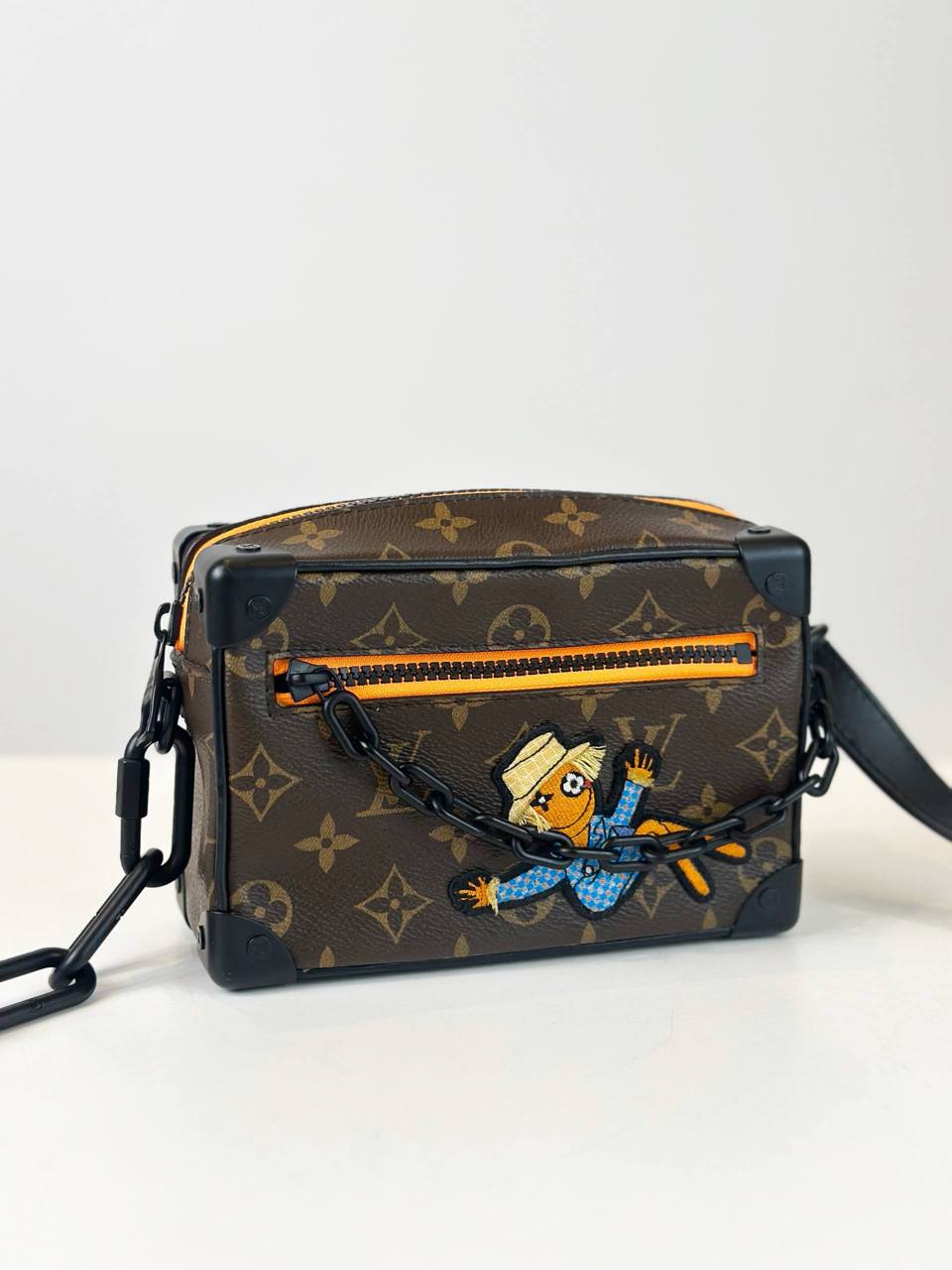 LOUIS VUITTON MINI SOFT TRUNK MONOGRAM CANVAS WITH LV FRIENDS PATCH MINI SLING BAG