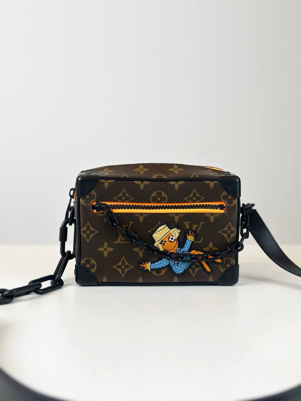 LOUIS VUITTON MINI SOFT TRUNK MONOGRAM CANVAS WITH LV FRIENDS PATCH MINI SLING BAG