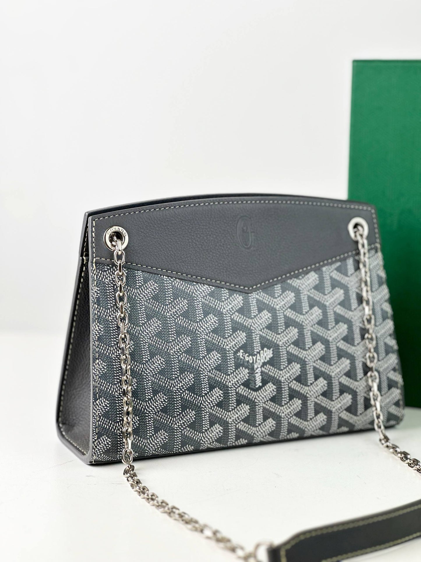 GOYARD ROUETTE STRUCTURE MINI GREY SHOULDER BAG
