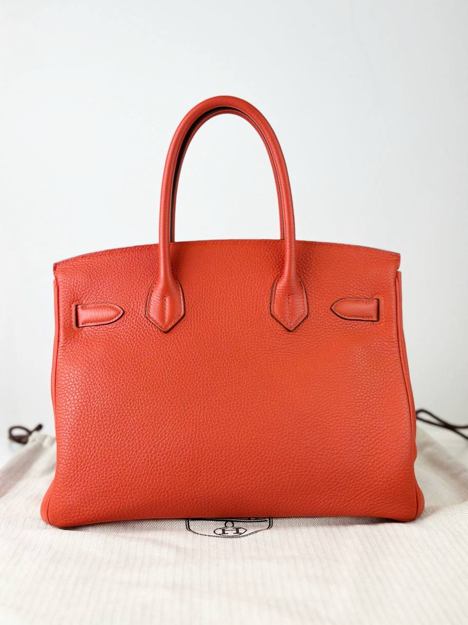 HERMES BIRKIN 30 CAPUCINE HANDBAG GHW