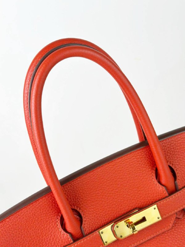 HERMES BIRKIN 30 CAPUCINE HANDBAG GHW