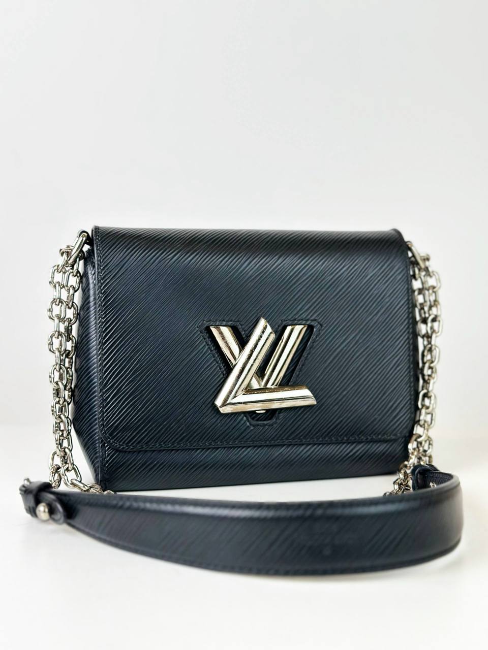 LOUIS VUITTON TWIST PM BLACK EPI LEATHER CROSSBODY BAG