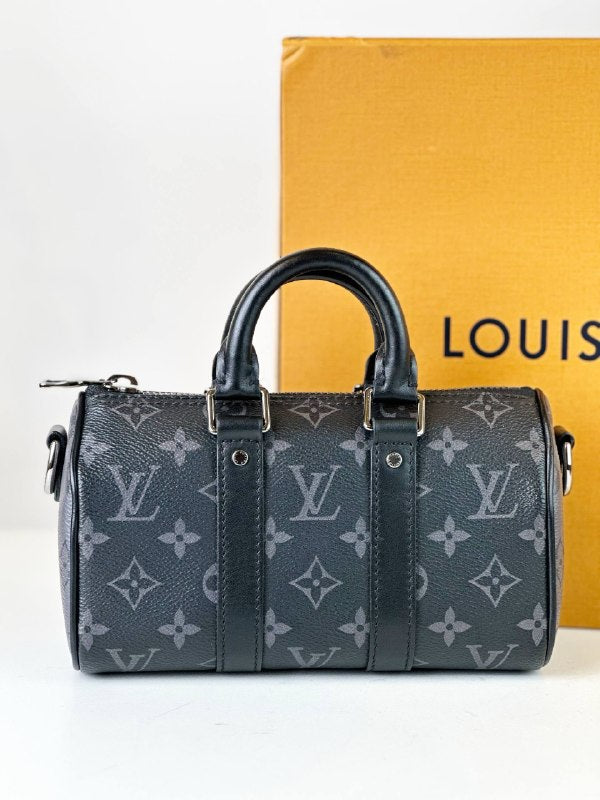 LOUIS VUITTON KEEPALL XS BANDOULIERE MONOGRAM ECLIPSE CROSSBODY BAG