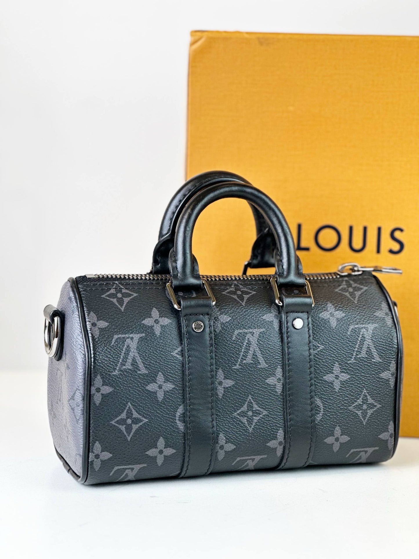 LOUIS VUITTON KEEPALL XS BANDOULIERE MONOGRAM ECLIPSE CROSSBODY BAG