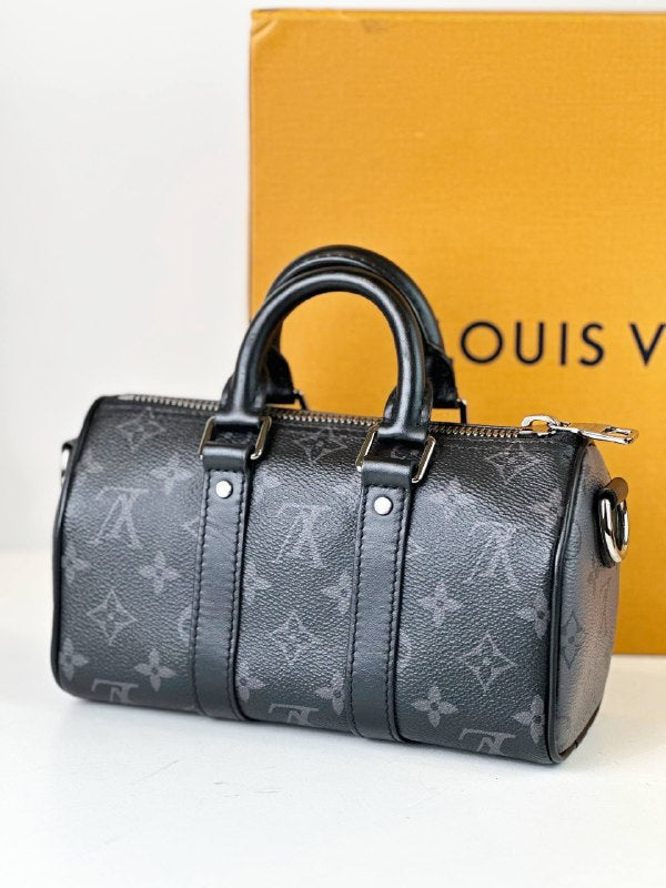 LOUIS VUITTON KEEPALL XS BANDOULIERE MONOGRAM ECLIPSE CROSSBODY BAG