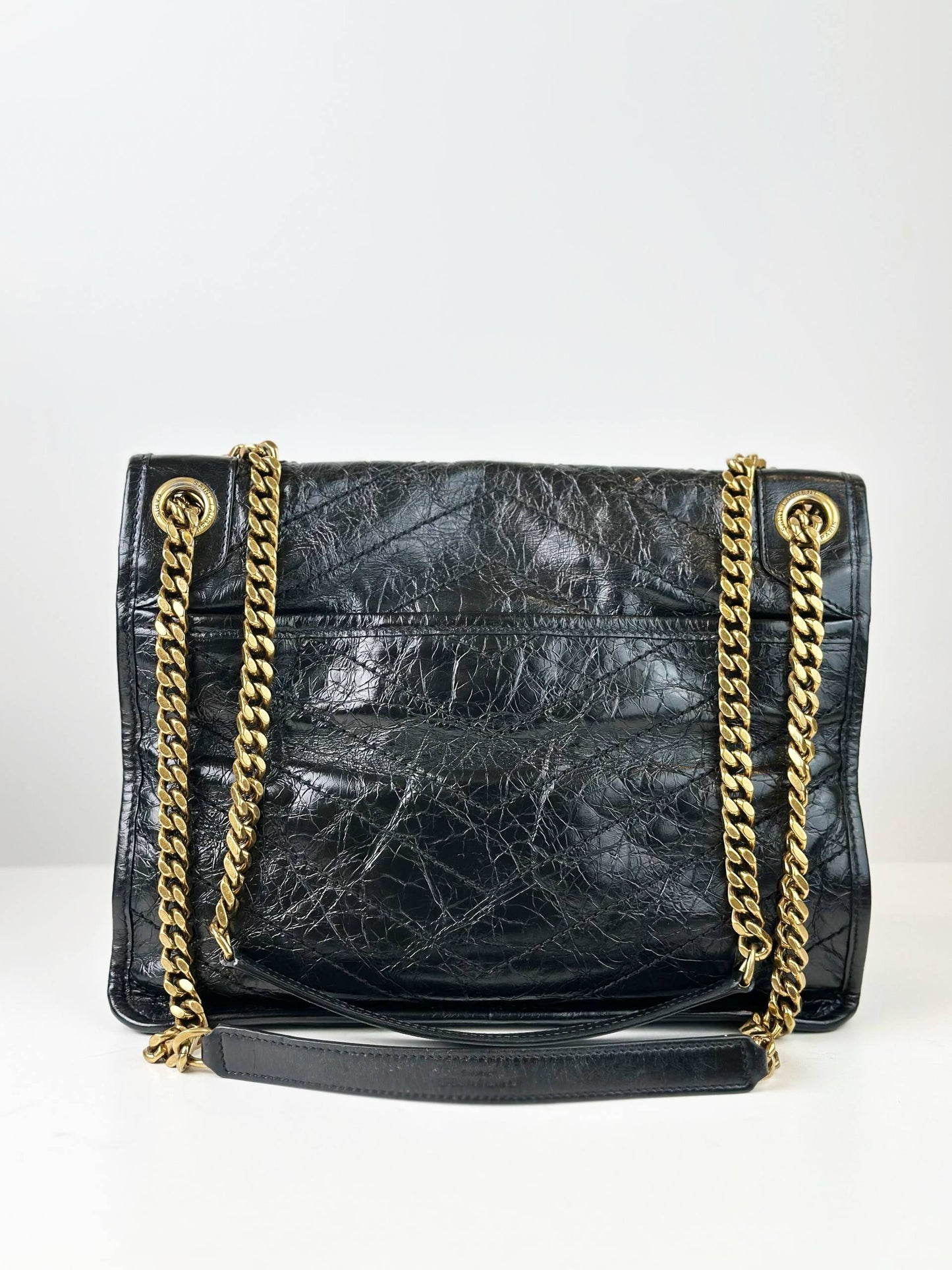 YSL NIKI BLACK MEDIUM CHAIN SHOULDER BAG