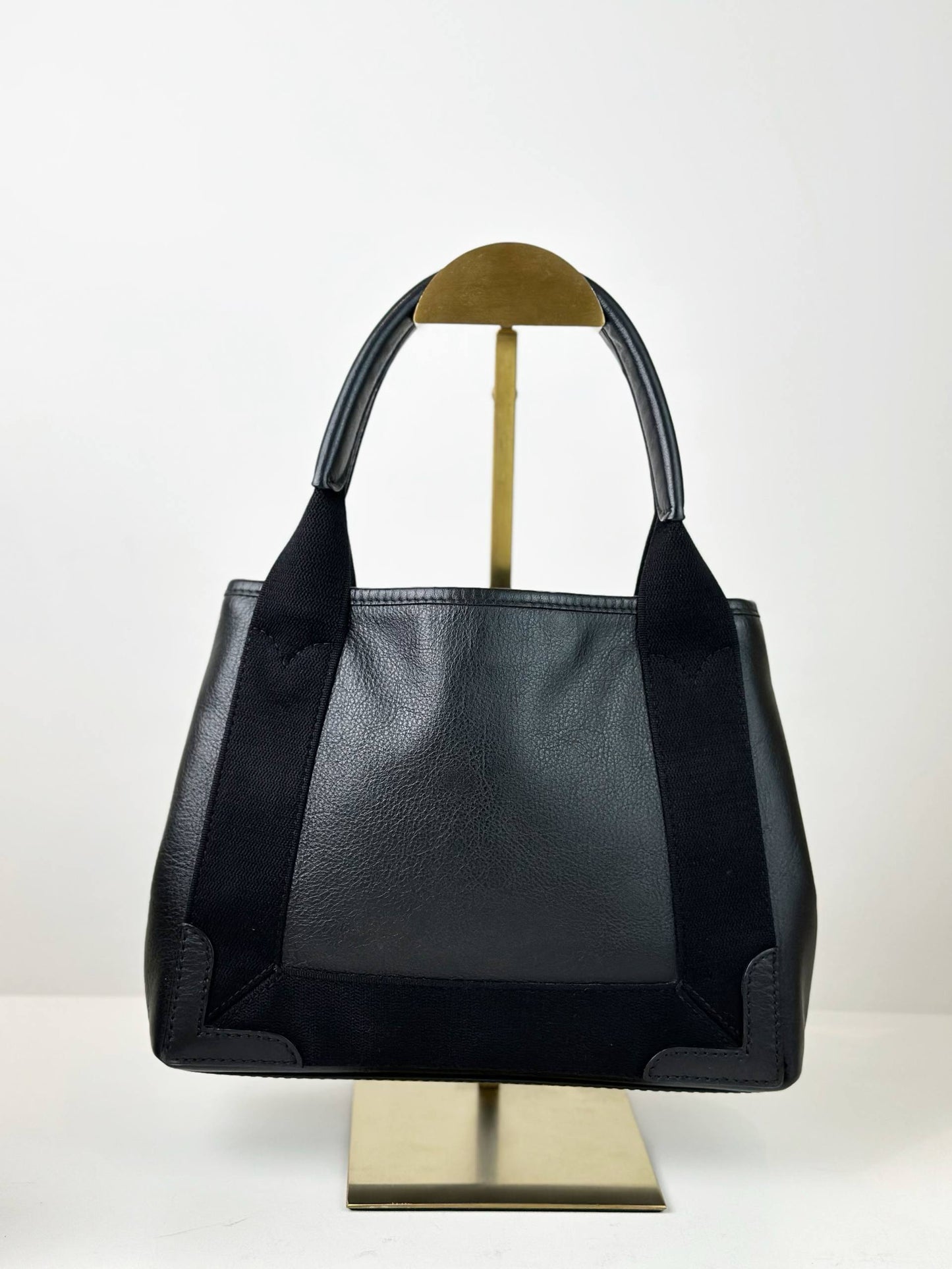 BALENCIAGA NAVY CABAS BLACK XS TOTE BAG
