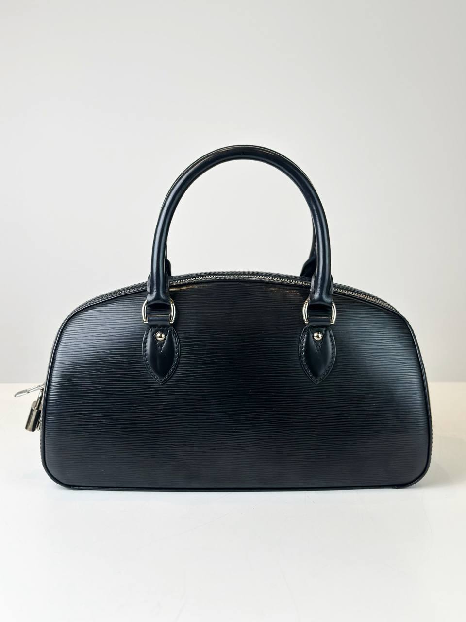 LOUIS VUITTON JASMIN EPI LEATHER BLACK TOP HANDLE BAG