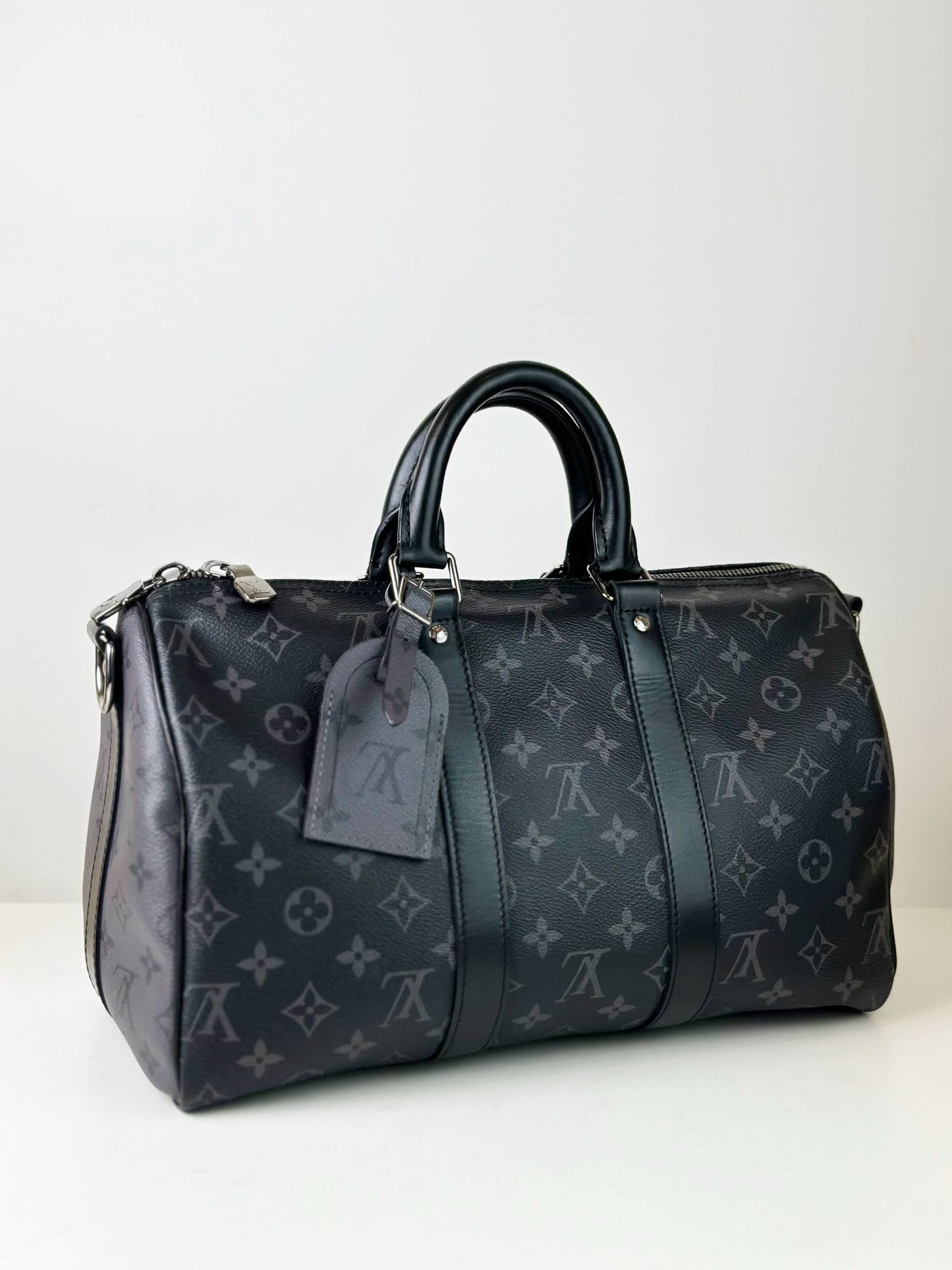 LOUIS VUITTON KEEPALL 35 BANDOULIERE MONOGRAM ECLIPSE CROSSBODY BAG