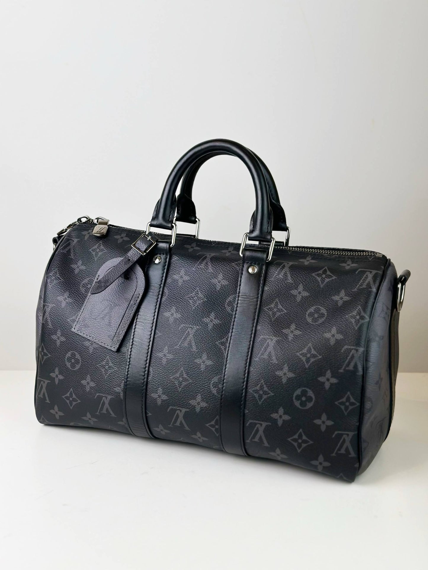 LOUIS VUITTON KEEPALL 35 BANDOULIERE MONOGRAM ECLIPSE CROSSBODY BAG