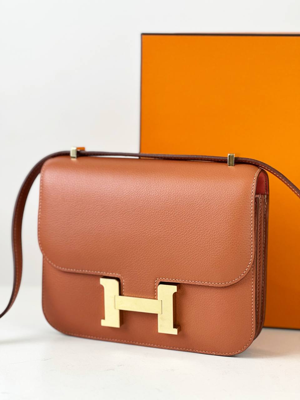 HERMES CONSTANCE 18 BLUSH ROSE JAIPUR CROSSBODY BAG