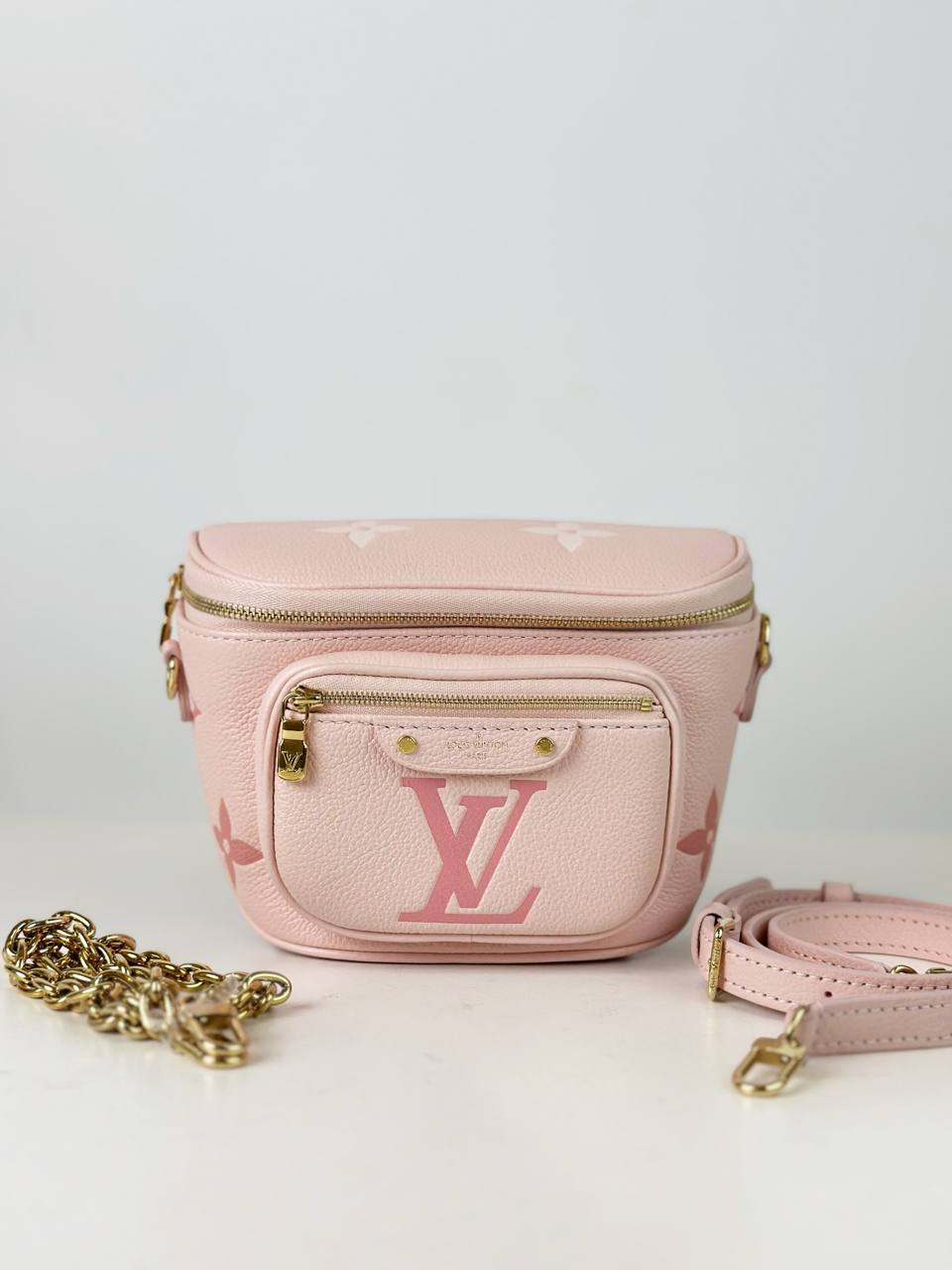 LOUIS VUITTON MONOGRAM GIANT PINK MINI BUMBAG