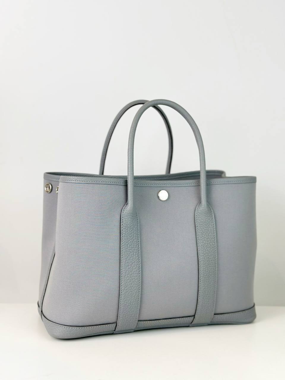 HERMES GARDEN PARTY 30 TOILE HANDBAG