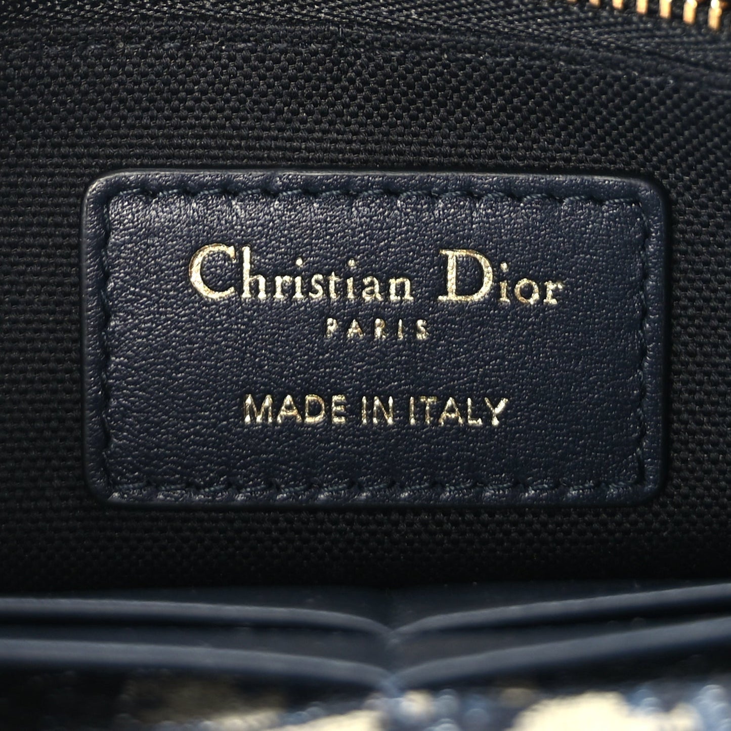 Christian Dior Oblique 30 Montaigne 2-In-1 Pouch Blue