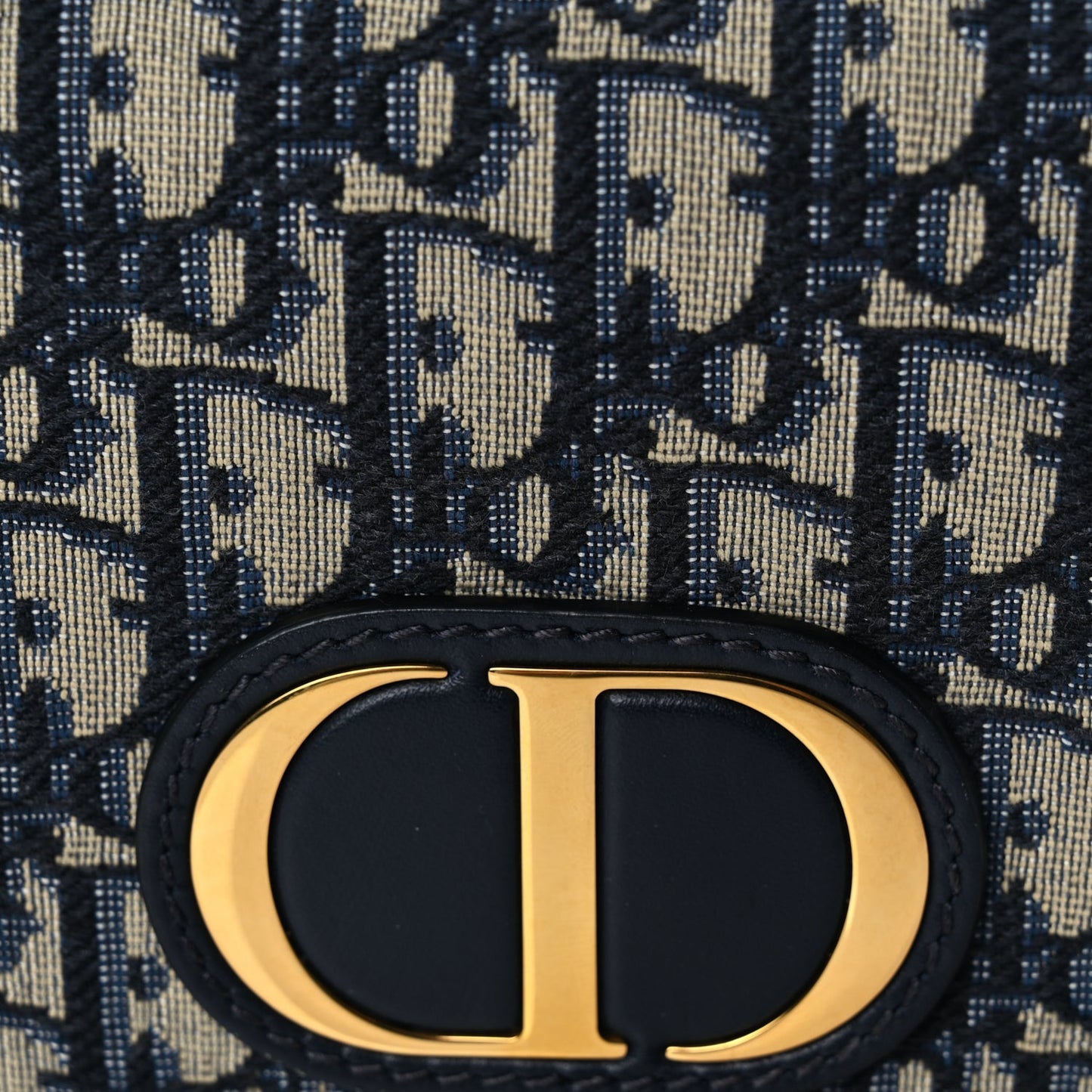 Christian Dior Oblique 30 Montaigne 2-In-1 Pouch Blue