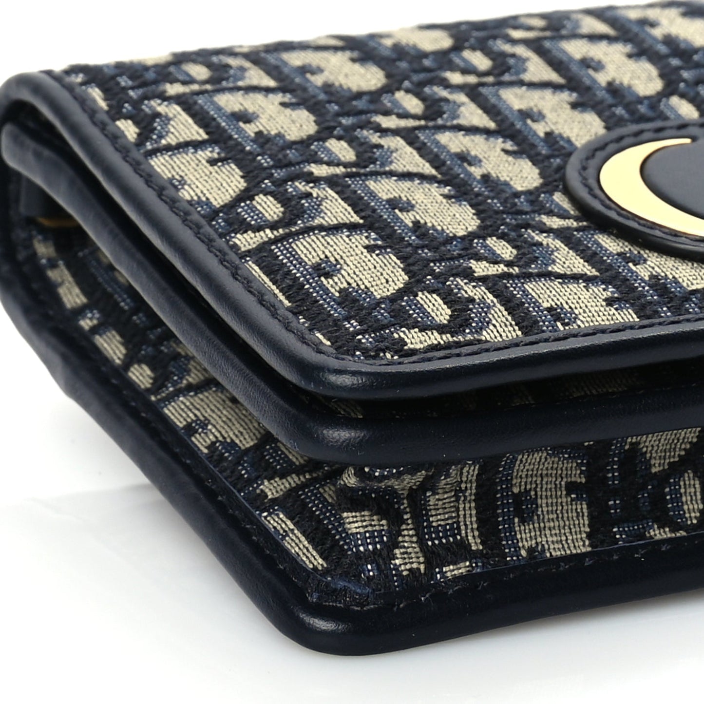 Christian Dior Oblique 30 Montaigne 2-In-1 Pouch Blue