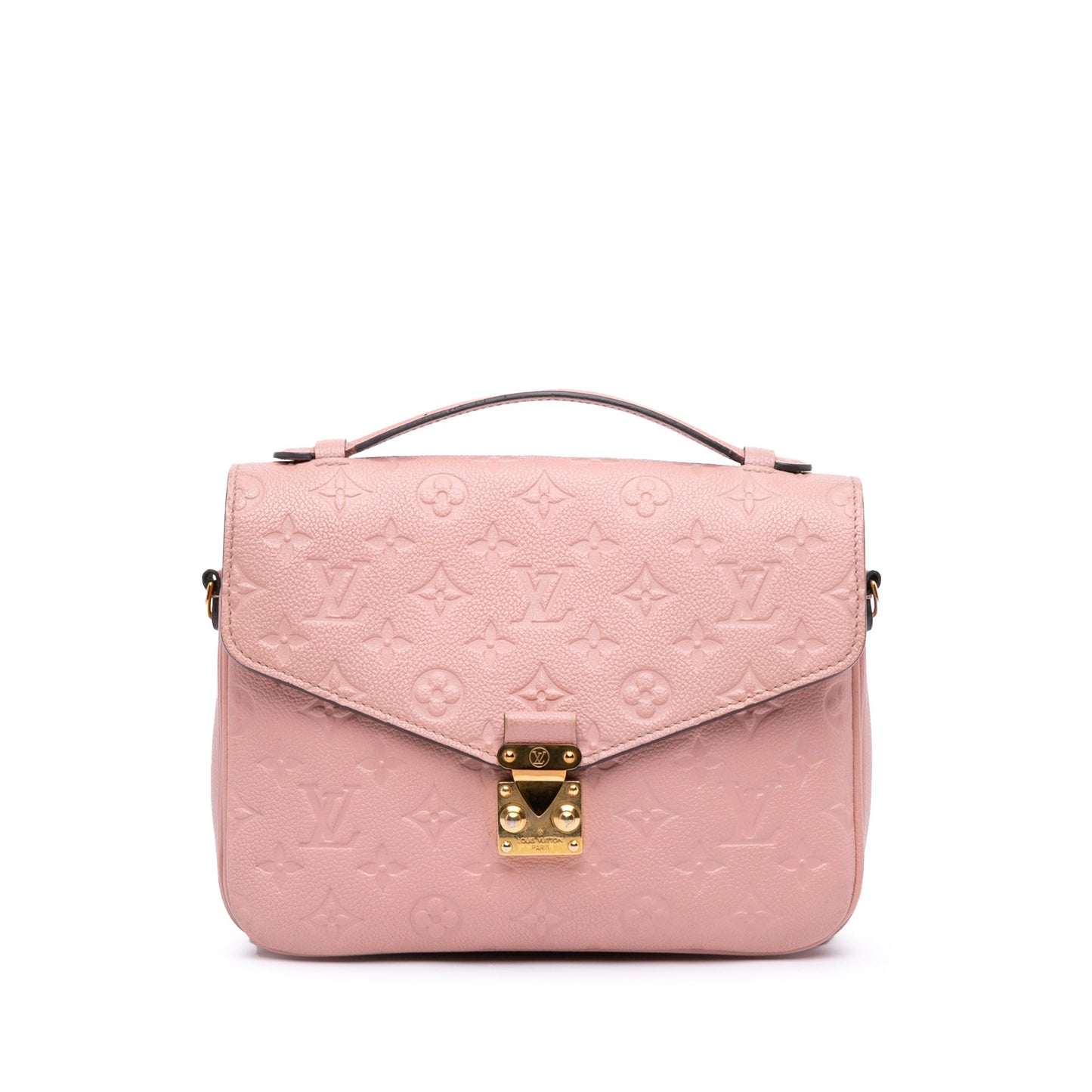Pink Louis Vuitton Monogram Empreinte Pochette Metis Satchel