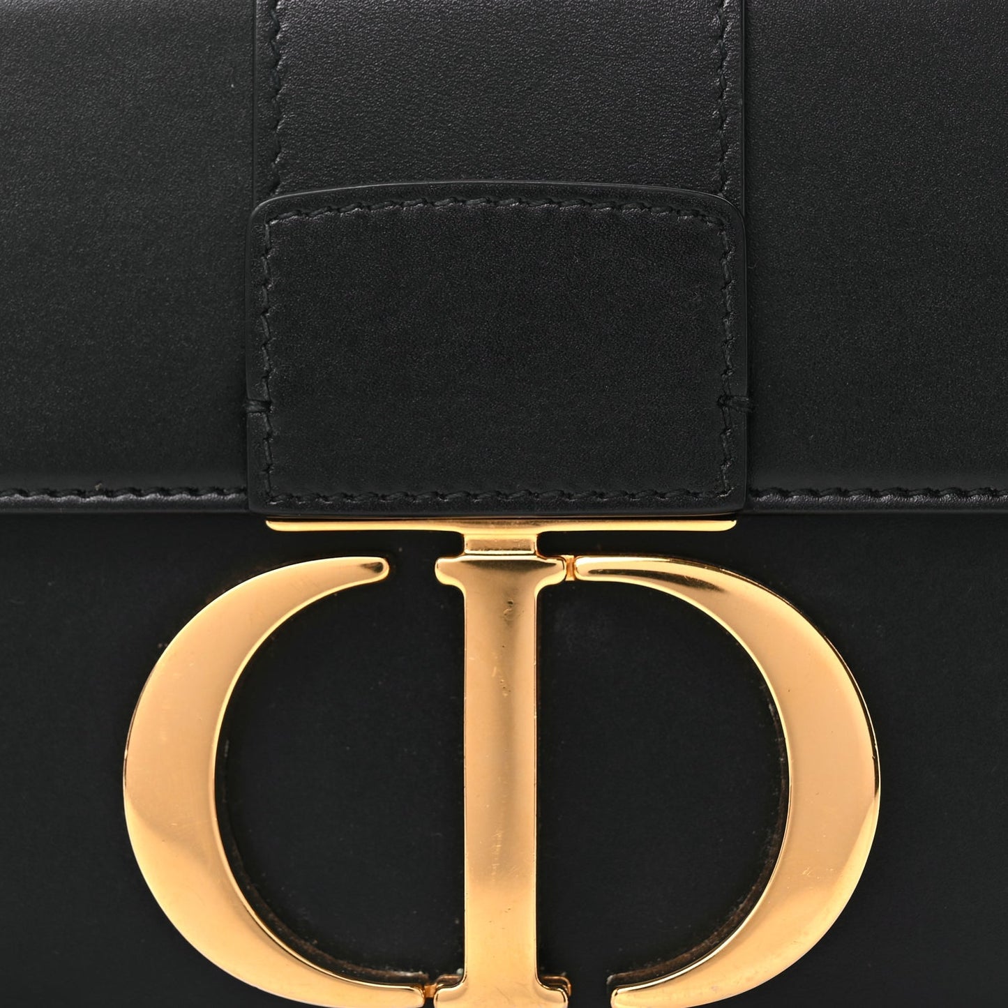 Christian Dior Smooth Calfskin 30 Montaigne Box Bag Black