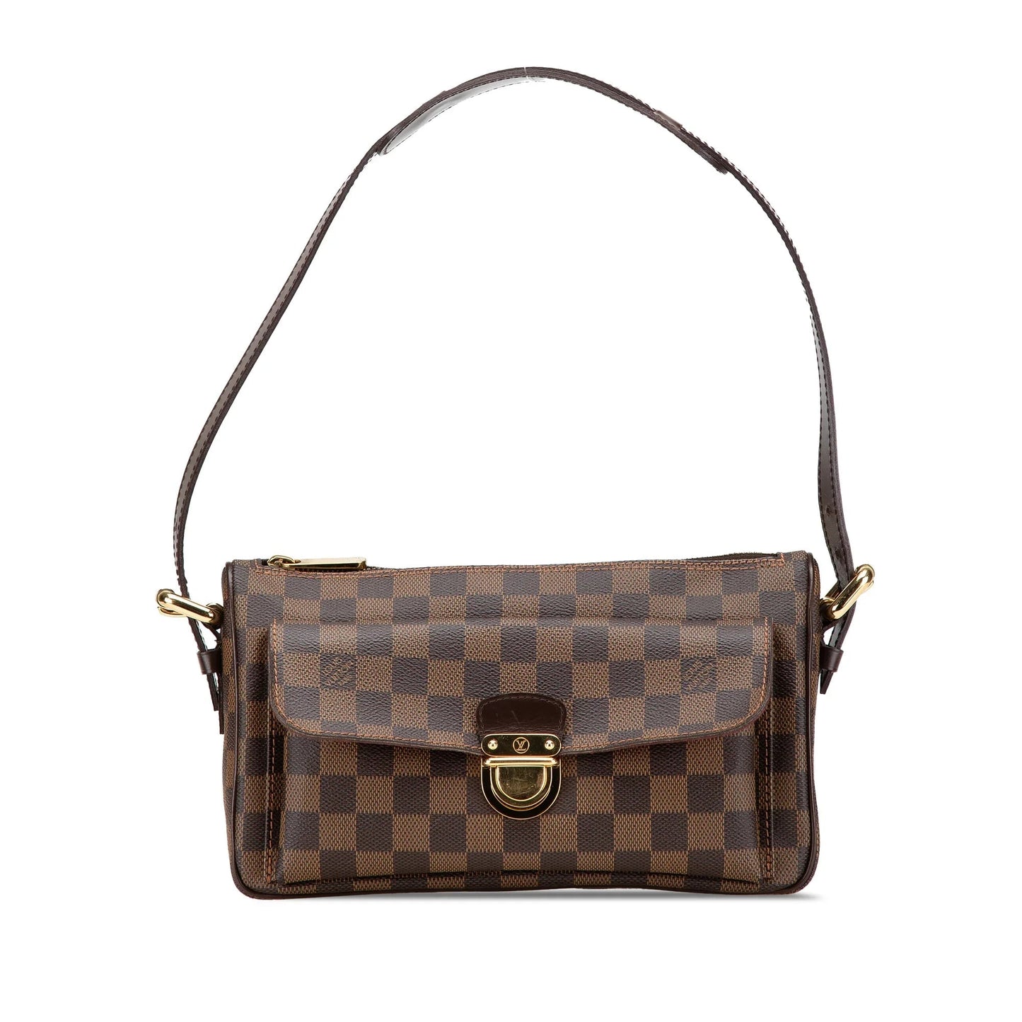 Brown Louis Vuitton Damier Ebene Ravello GM Shoulder Bag