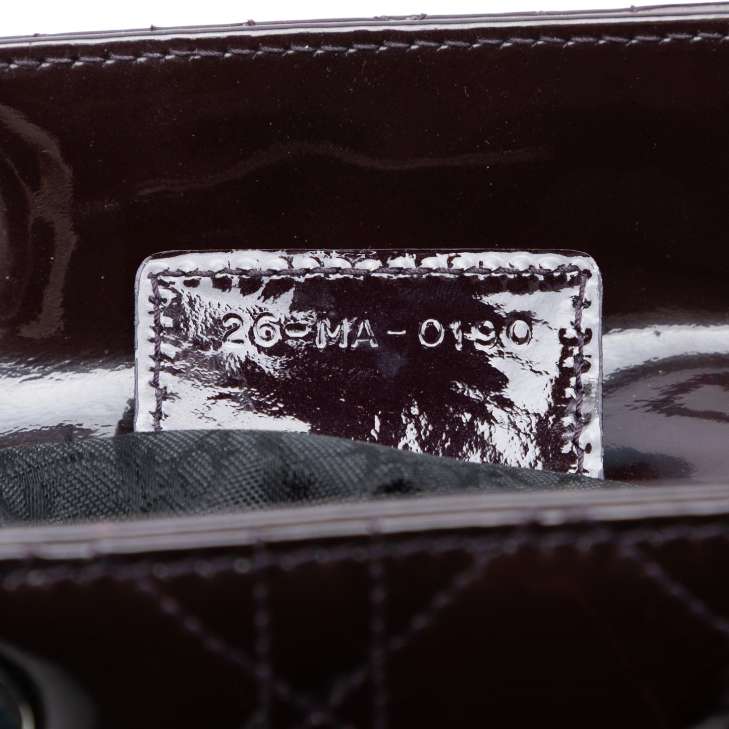 Red Dior Medium Patent Cannage Lady Dior Satchel