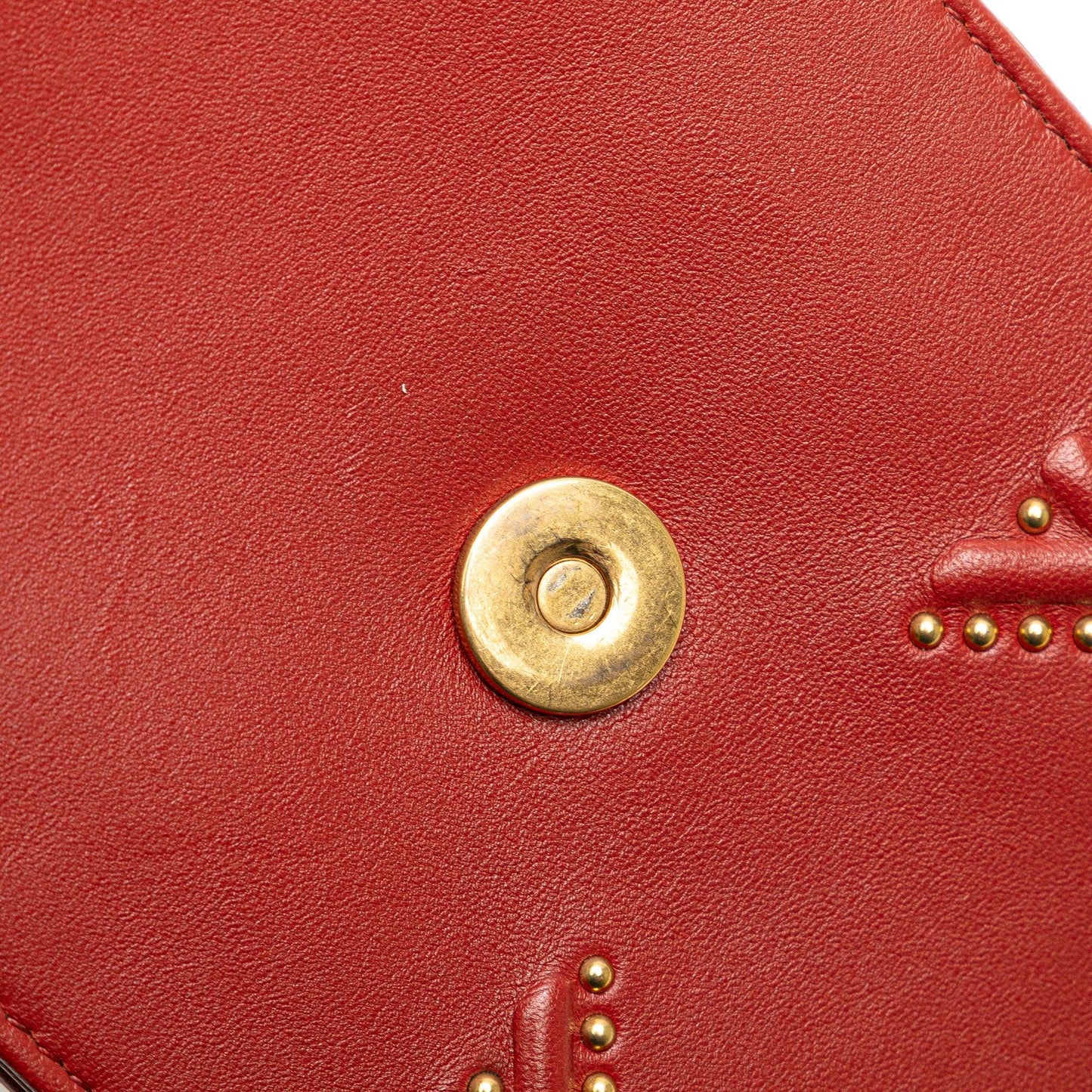 Red Dior Studded Lambskin Vertical Diorama Crossbody