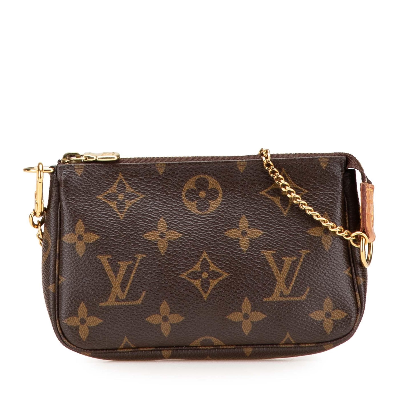 Brown Louis Vuitton Monogram Mini Pochette Accessoires Handbag