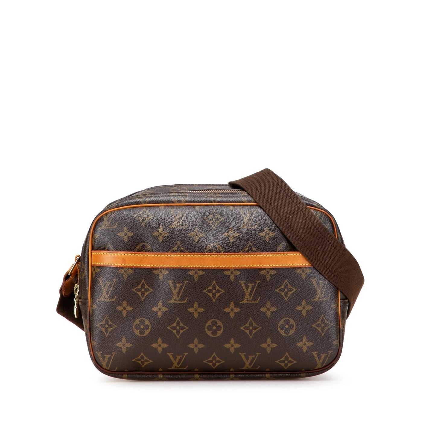 Brown Louis Vuitton Monogram Reporter PM Crossbody Bag