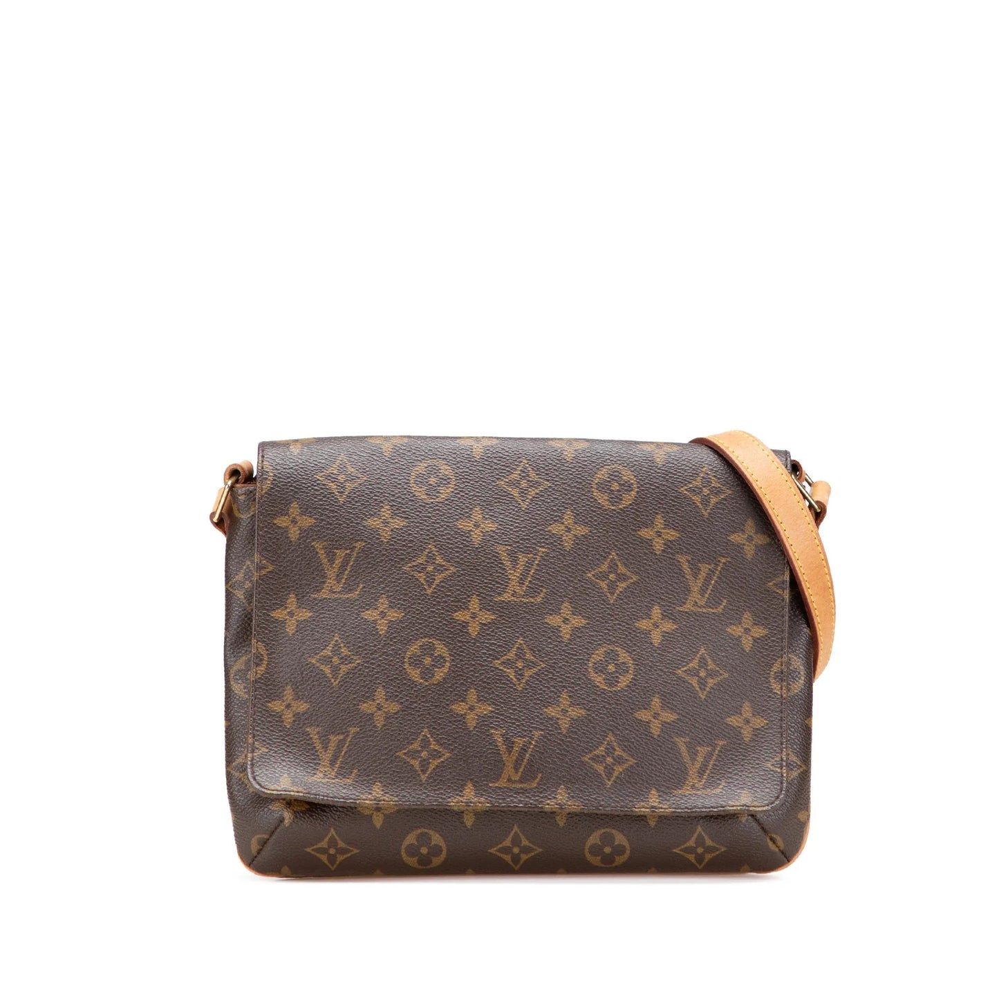 Brown Louis Vuitton Monogram Mtte Tango Long Strap Crossbody Bag