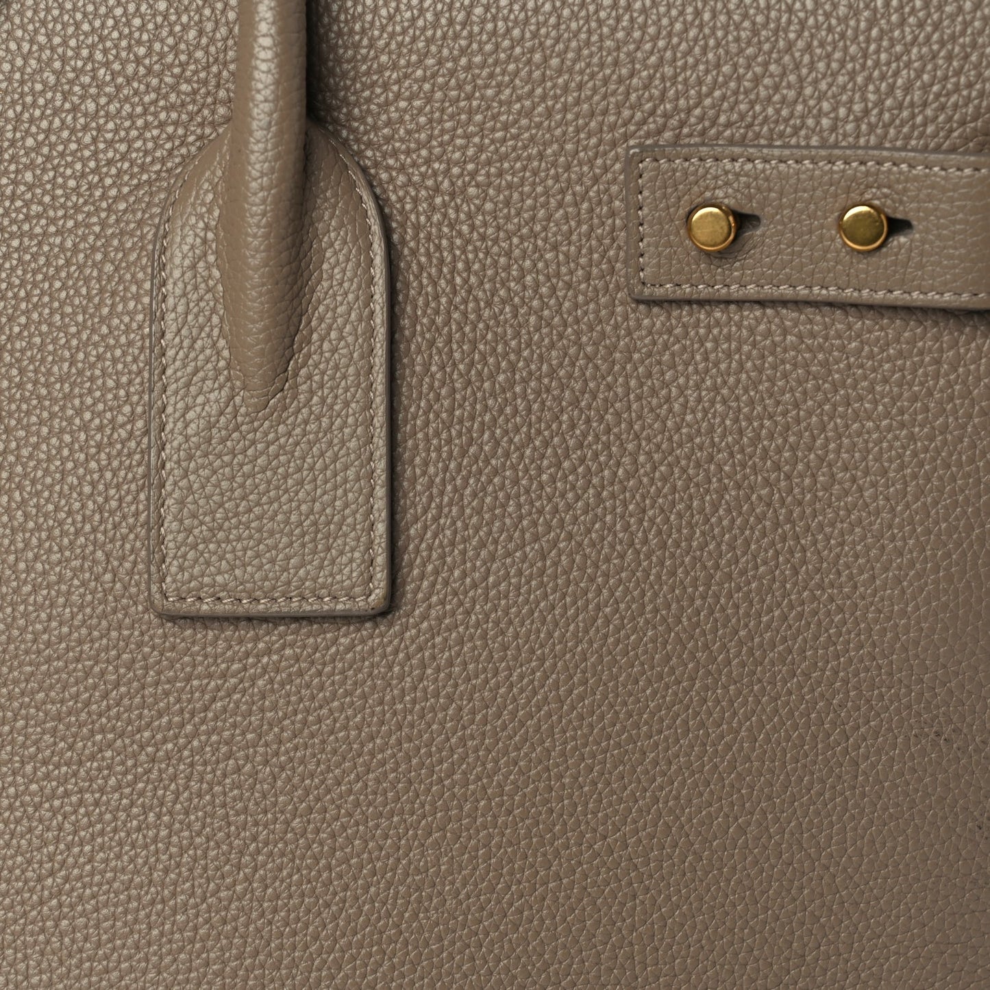 Saint Laurent Calfskin Large Souple Sac De Jour Dark Beige