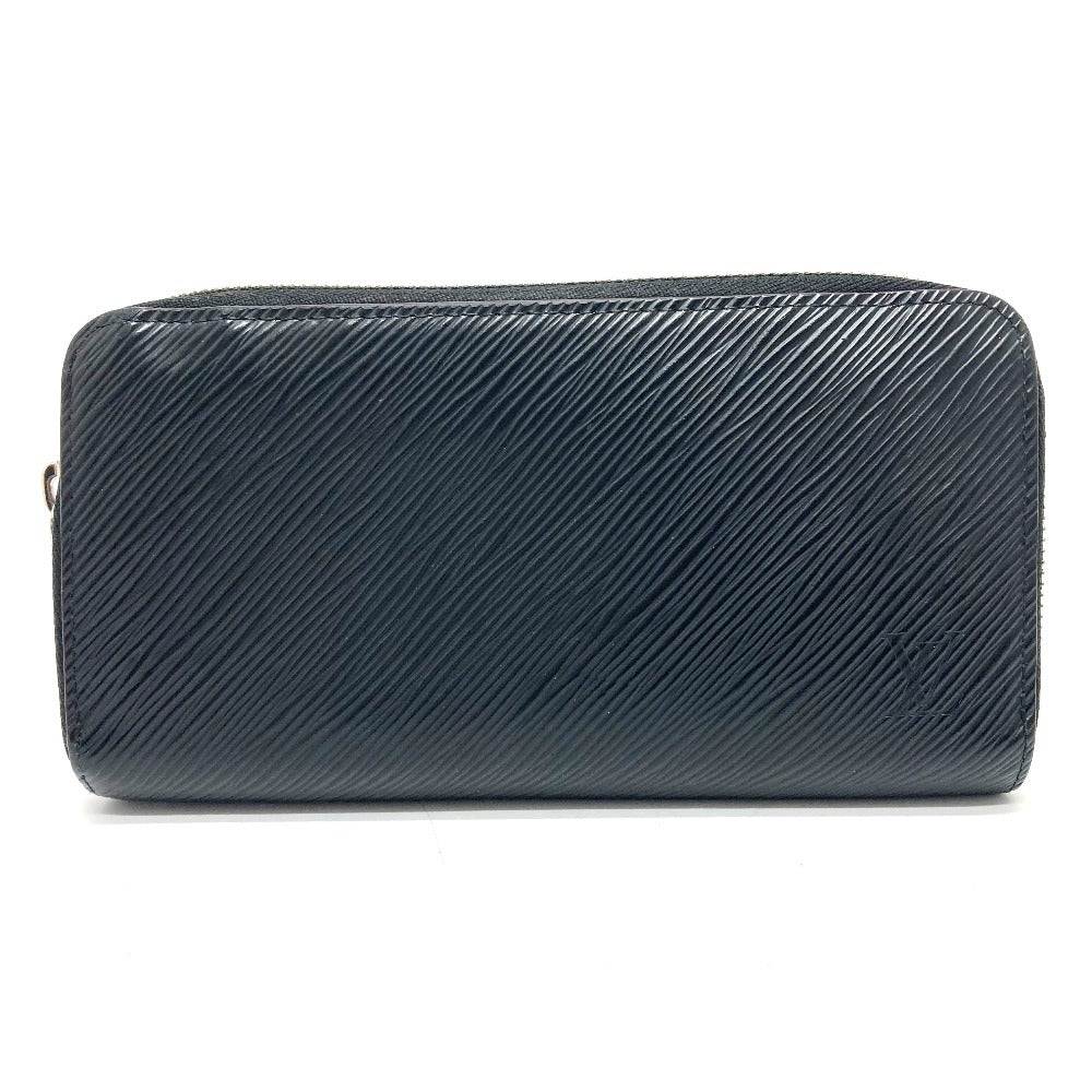 LOUIS VUITTON Long Wallet Purse M64838 Epi Leather black Epi Zippy wallet Women
