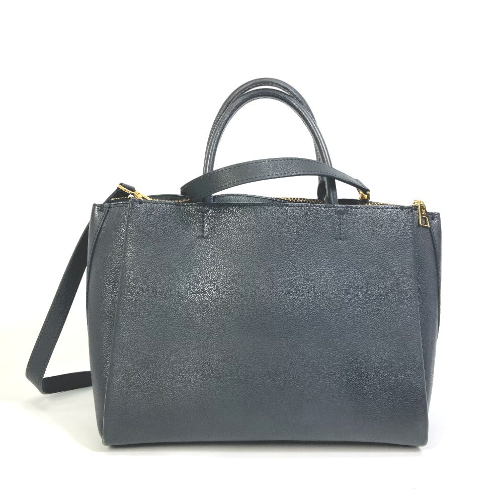 LOUIS VUITTON Tote Bag Calf leather black Rock meat Women