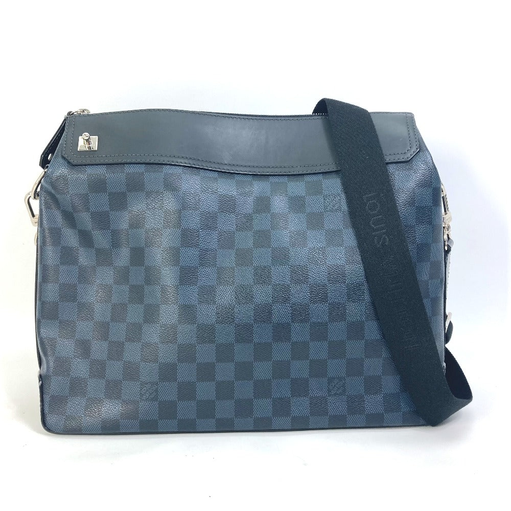 LOUIS VUITTON Shoulder Bag Damier Cobalt Canvas Navy Damier Cobalt Messenger Greenwich mens