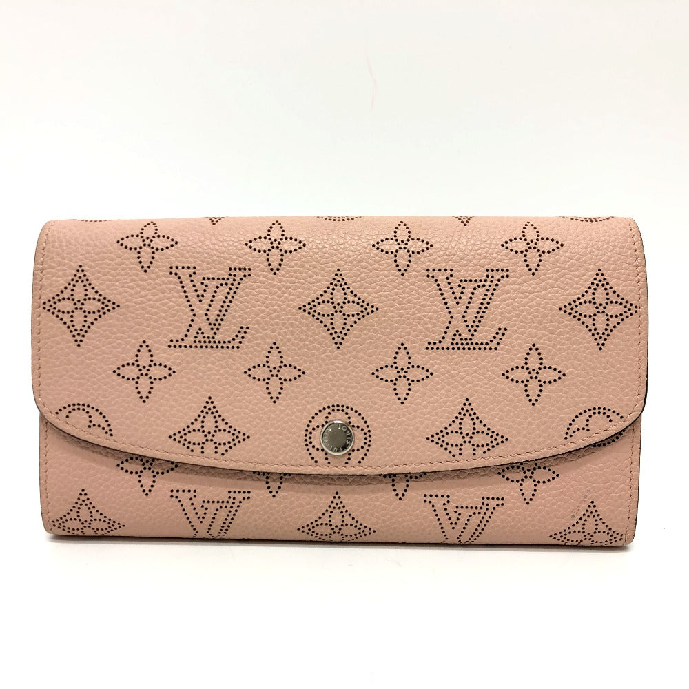 LOUIS VUITTON Long Wallet Purse M60145 Monogram Mahina pink Monogram Mahina Portefeuille Iris Women