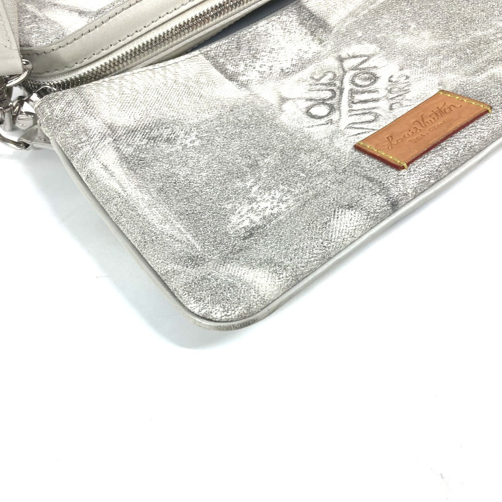 LOUIS VUITTON Shoulder Bag Canvas, Damier Salt Canvas gray Damier Salt Trio Messenger mens