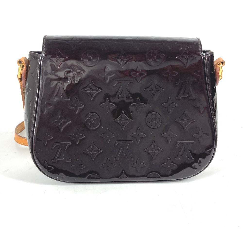 LOUIS VUITTON Shoulder Bag M91704 Monogram Vernis purple Monogram Vernis Bell flower PM Women