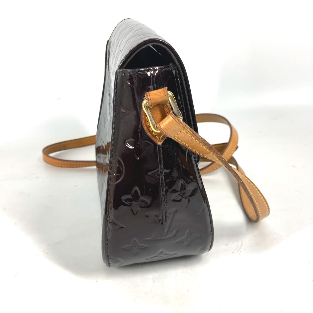 LOUIS VUITTON Shoulder Bag M91704 Monogram Vernis purple Monogram Vernis Bell flower PM Women