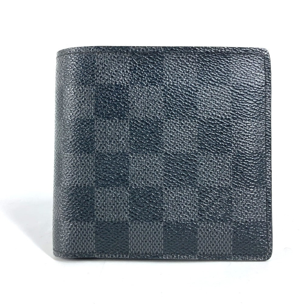 LOUIS VUITTON Folded wallet N62664 Damier Grafitto Canvas black Damier Grafitte Portefeuille Marco