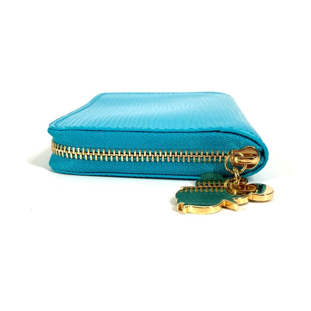 LOUIS VUITTON Coin case M14145 Epi Leather blue LVxTM Takashi Murakami Episode Zip around purse