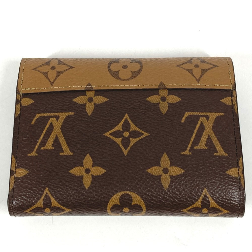 LOUIS VUITTON Trifold wallet M81557 Monogram reverse canvas Brown Monogram reverse Portefeuille Victorine