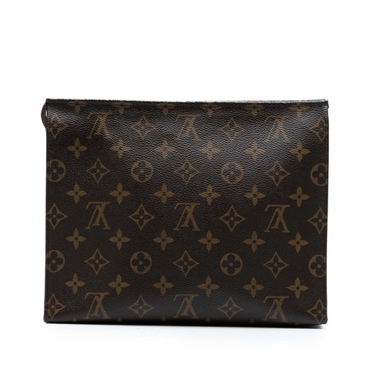 Brown Louis Vuitton Monogram Toiletry Pouch 26 Clutch Bag
