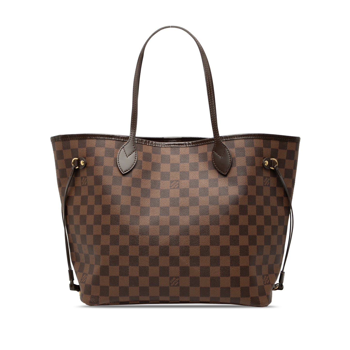 Brown Louis Vuitton Damier Ebene Neverfull MM Tote Bag