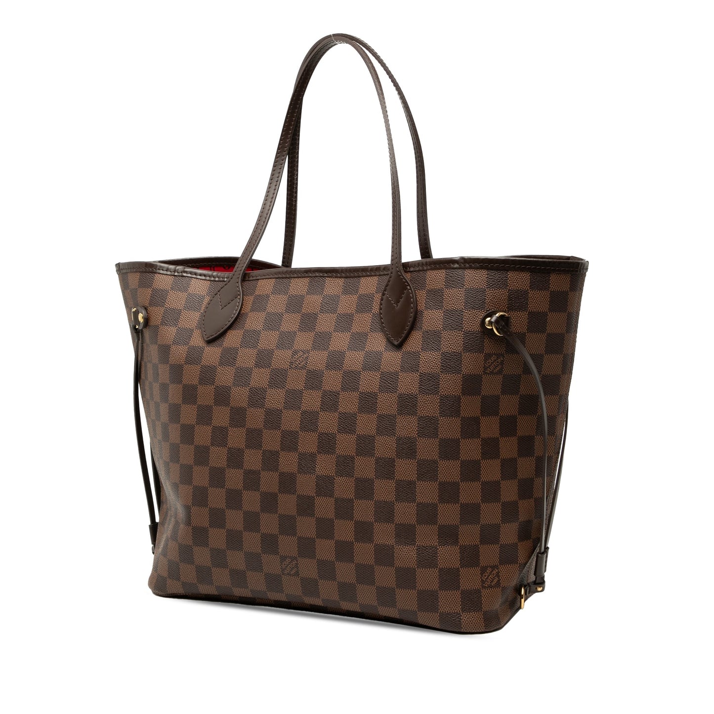 Brown Louis Vuitton Damier Ebene Neverfull MM Tote Bag